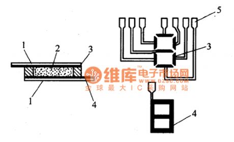 The schematic diagram of LCD digital displayer construction