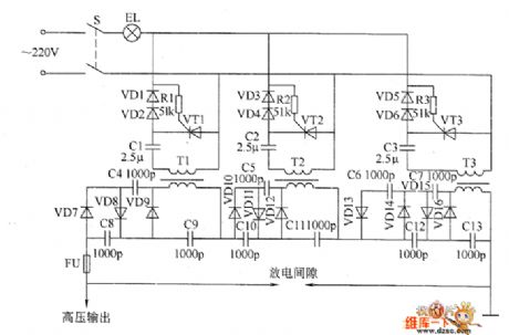 High voltage static generator circuit diagram 2