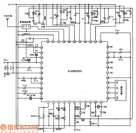 S1AO903X01--the single door AM/FM digital modulator integrated circuit