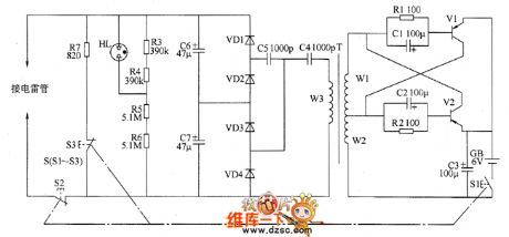 Electronic detonating device circuit diagram 1