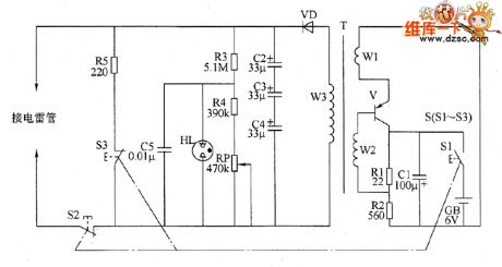 Electronic detonating device circuit diagram 2