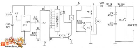 Wireless remote electronic detonating device circuit diagram 2
