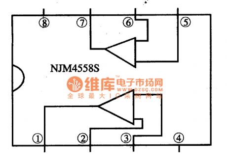 NJM4558S--the dual computing amplifier circuit