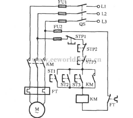 Controlling a motor in three places
