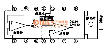 LA4160-Single chip record playback integrated circuit