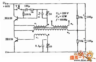 Rate associated push-pull voltage converter circuit