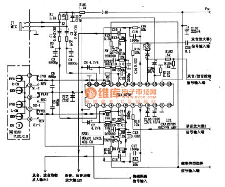 CXAl278N single chip body sound record and playback integrated circuit