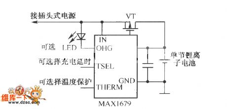 Charging circuit composed of the MAXl679