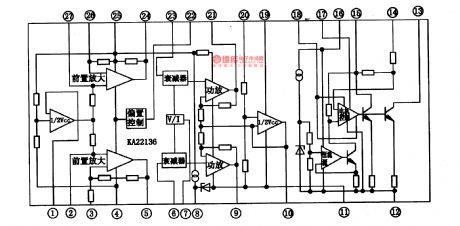 KA22135-Single chip stereo player integrated circuit