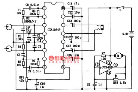CXA1034P-Single chip stereo integrated circuit