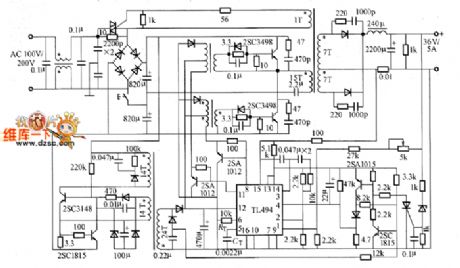 Half-bridge practical switching power supply circuit
