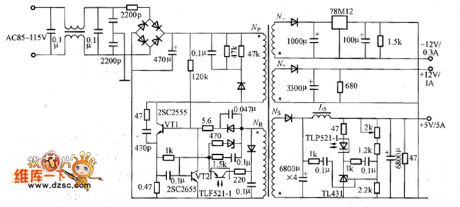 RCC practical switching regulator circuit