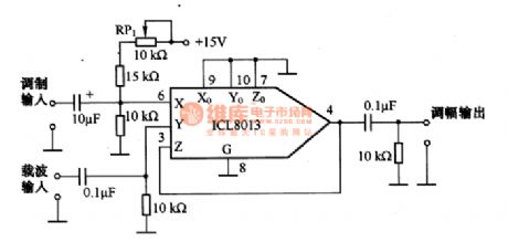 Amplitude Modulation Circuit of Analog Multiplier