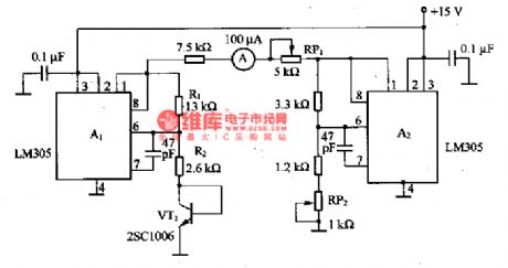 Thermometer of Transistor Temperature Sensor