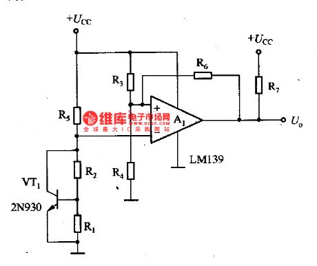 Temperature Monitoring  Circuit of Transistor Temperature Sensor