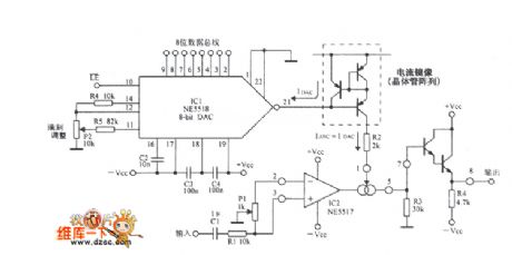 Digital programmable amplifier circuit