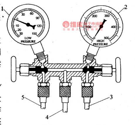 The manifold pressure meter circuit
