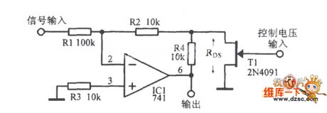 The Wide dynamic range gain control amplifier circuit