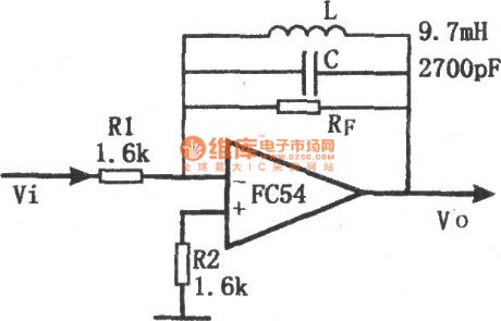 Active Narrowband Filter Circuit