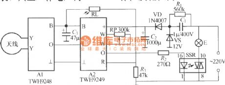 Microwave radar automatic lamp circuit(3)(TWH9248/9249)