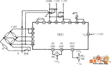 The interface circuit diagram of pressure transmitter