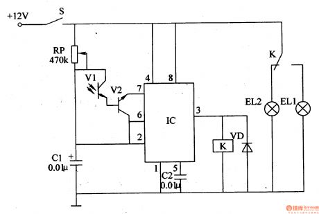 motor headlight auto-changing controller circuit(I)