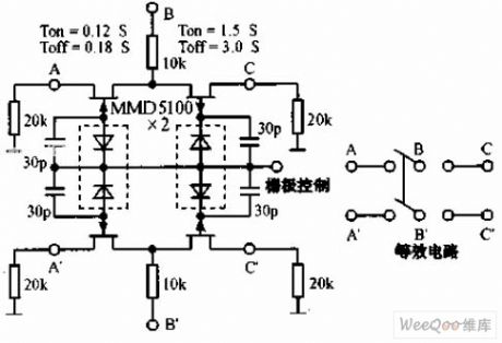 DPDT FET switch circuit