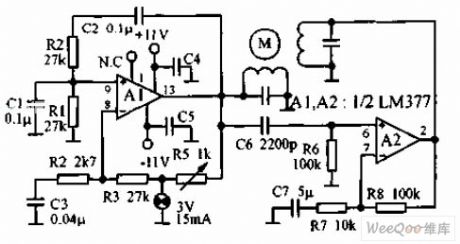 Two-phase servo drive circuit