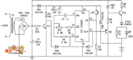 Nickel cadmium battery charger circuit diagram with timing function