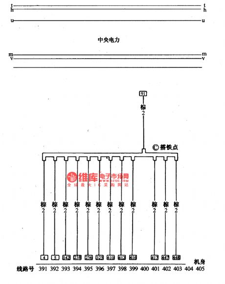 The ground circuit of Santana 2000(gasoline injection engine)