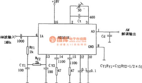 Dual band modem composed of NE561B