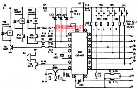 CMS-O01--the single chip microcomputer control integrated circuit