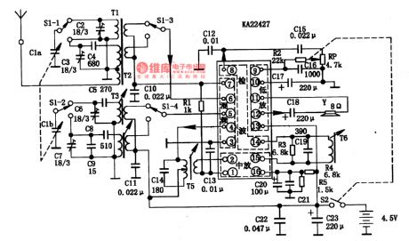 KA22427--the AM tuning/FM INTREQ radio integrated circuit