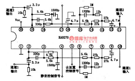 KA9270--the dual channel audio filter integrated circuit