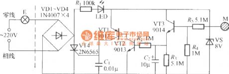Touching delay lamp switch circuit(4)