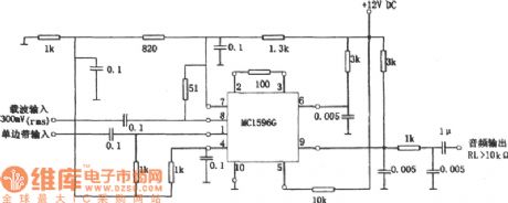 Non-Transformer Type Product Detection (MC1596G) Circuit Diagram