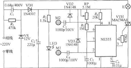 Touching adjustable timing light circuit (2)