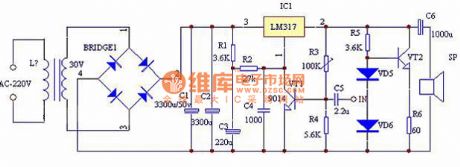 Power Amplifier Circuit Made of LM317