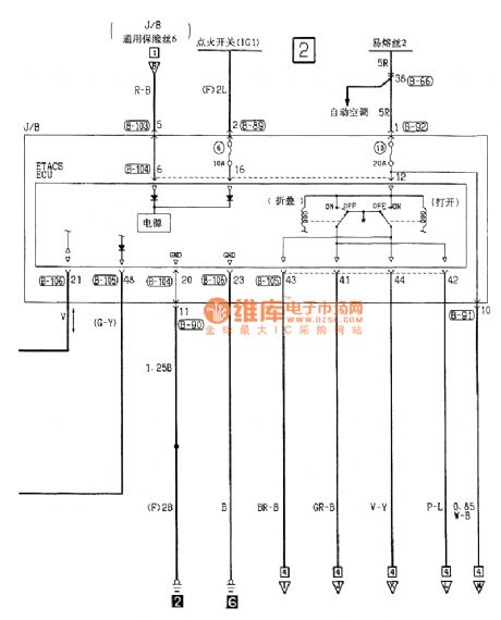 Southeast Soveran electric folding remote control mirror electric system circuit