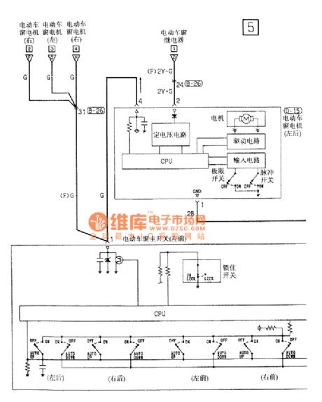 Southeast Soveran power window electrical system circuit