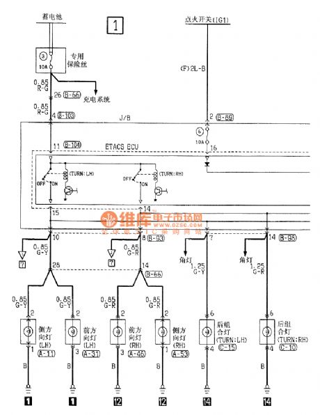 Southeast Soveran central locking and alarming electrical system circuit