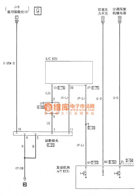 Southeast Soveran automatic air conditioning electrical system circuit