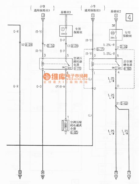 Southeast Soveran automatic air conditioning electrical system circuit