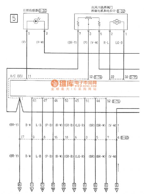 Southeast Soveran automatic air conditioning electrical system circuit