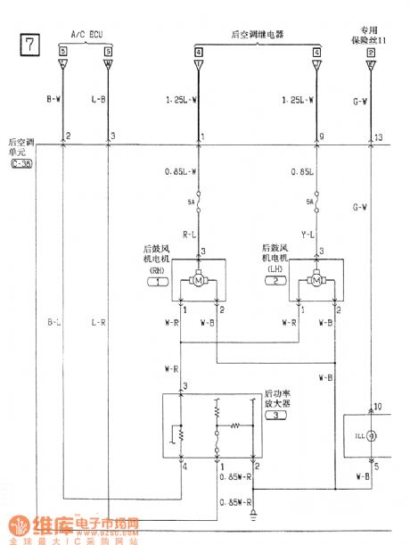 Southeast Soveran automatic air conditioning electrical system circuit