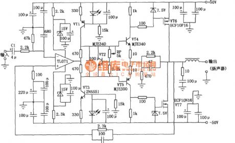 100W Mosfet Power Amplifier Circuit
