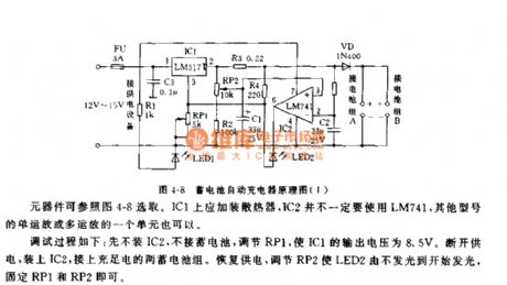 Storage battery automatic charger circuit (1)