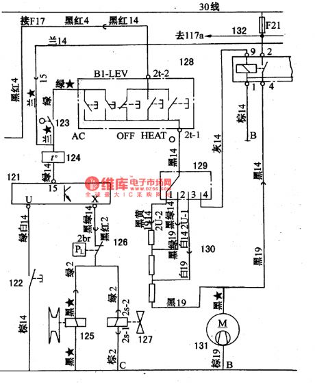 The air-conditioning system circuit of Santana 2000(see as figure 1/2)
