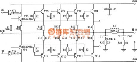 500W Transistor Power Amplifier Circuit
