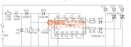 Single-switch multiple-light control circuit (2)
